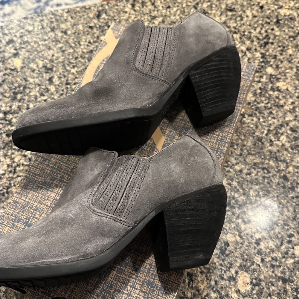 EUC Born Dark Gray Suede Shooties